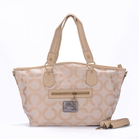 Coach Legacy In Signature Jacquard Medium Ivory Totes EWJ - Click Image to Close